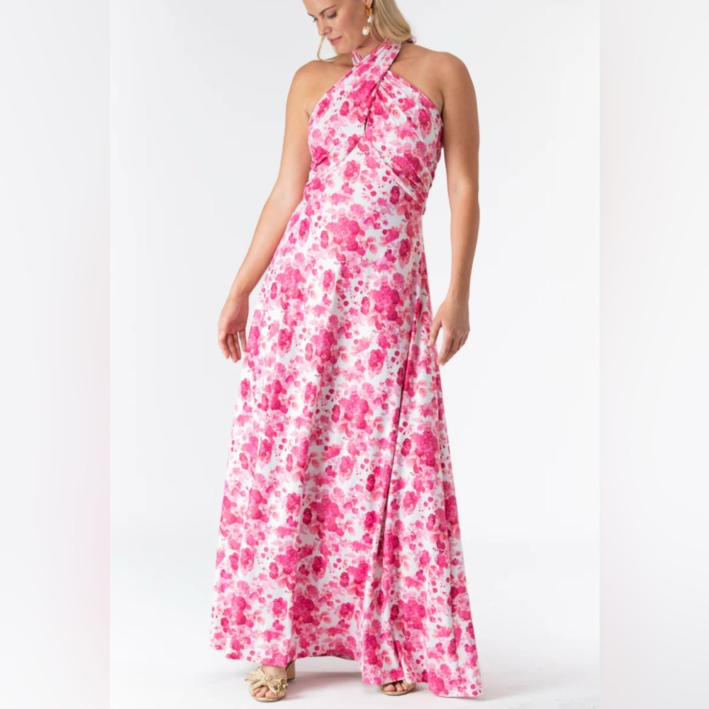 Floral Pink Maxi Dress